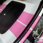 10" pink rally stripe